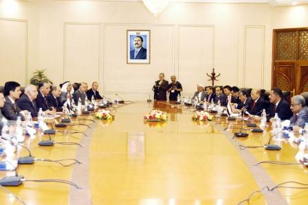 من اجتماعات الدورة العاشرة للجنة اليمنية - السورية العليا المشتركة أمس